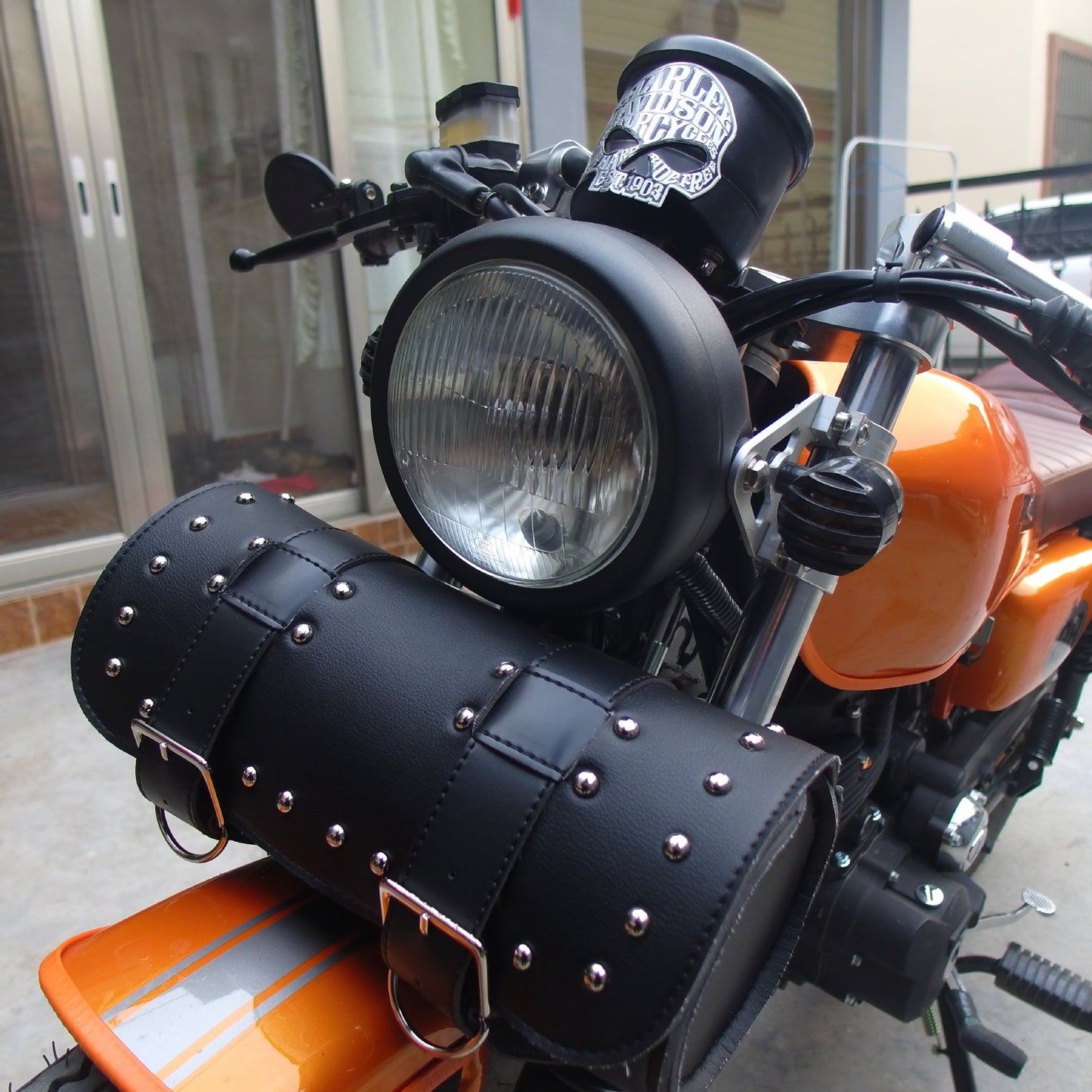 LEATHER BAGS FOR MOTORCYCLE BICYCLE