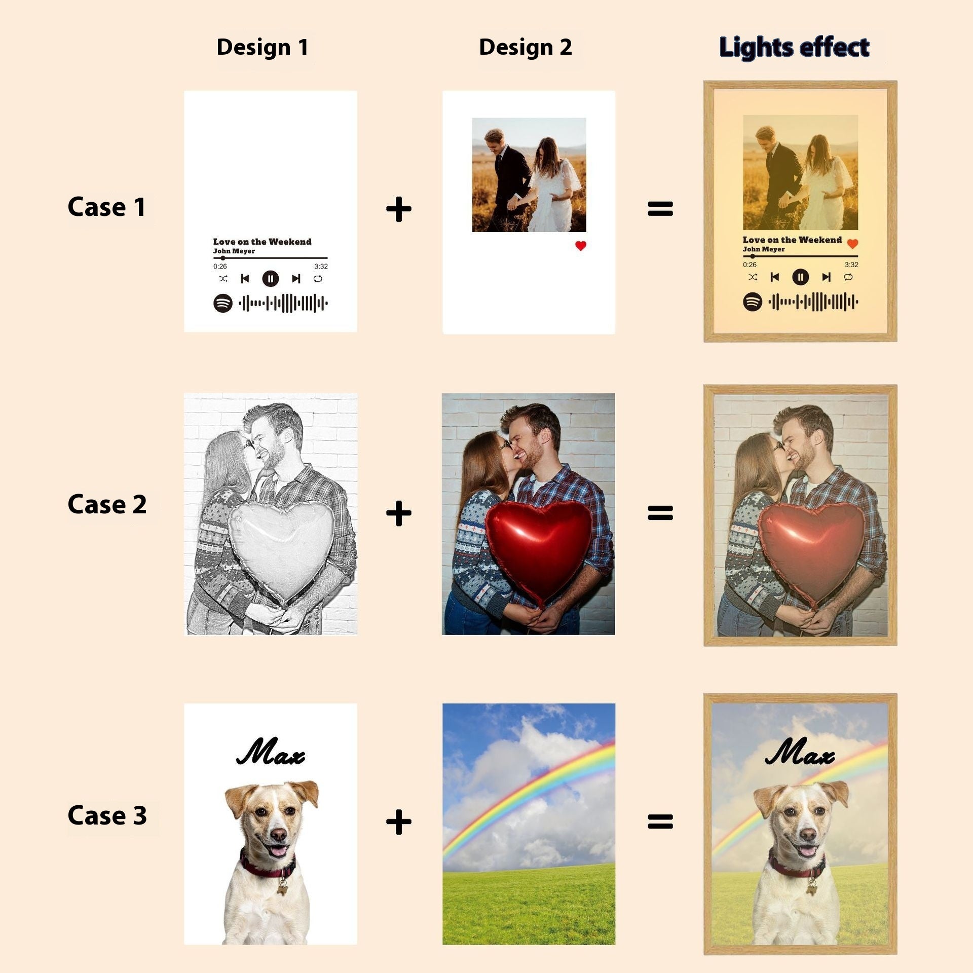 Personalized Light Painting Custom Photo Painting